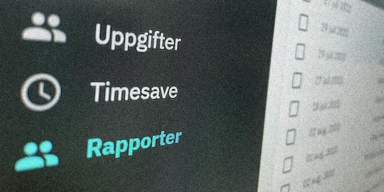 Närbild på tjänsten Devize Timesave länkmeny